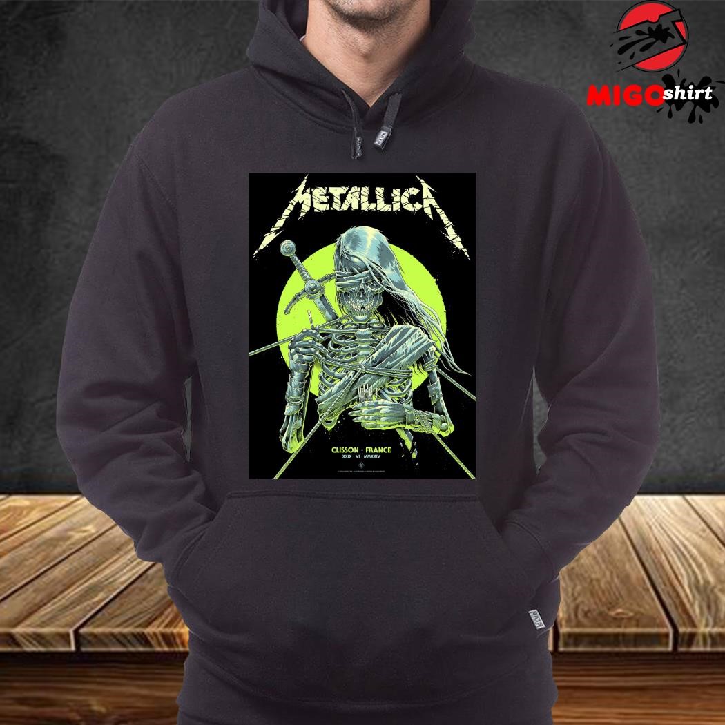 Metallica M72 World Tour Concert at Clisson France on 29 June 2024 shirt hoodie sweater long sleeve and tank top