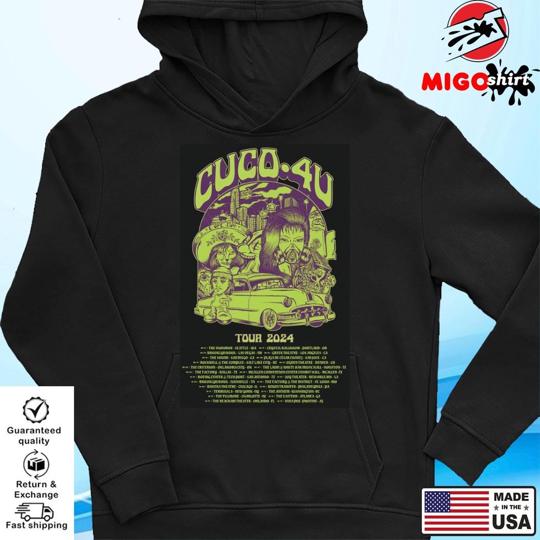 Official Cuco 4U Tour 2024 Poster shirt hoodie sweater long sleeve and tank top