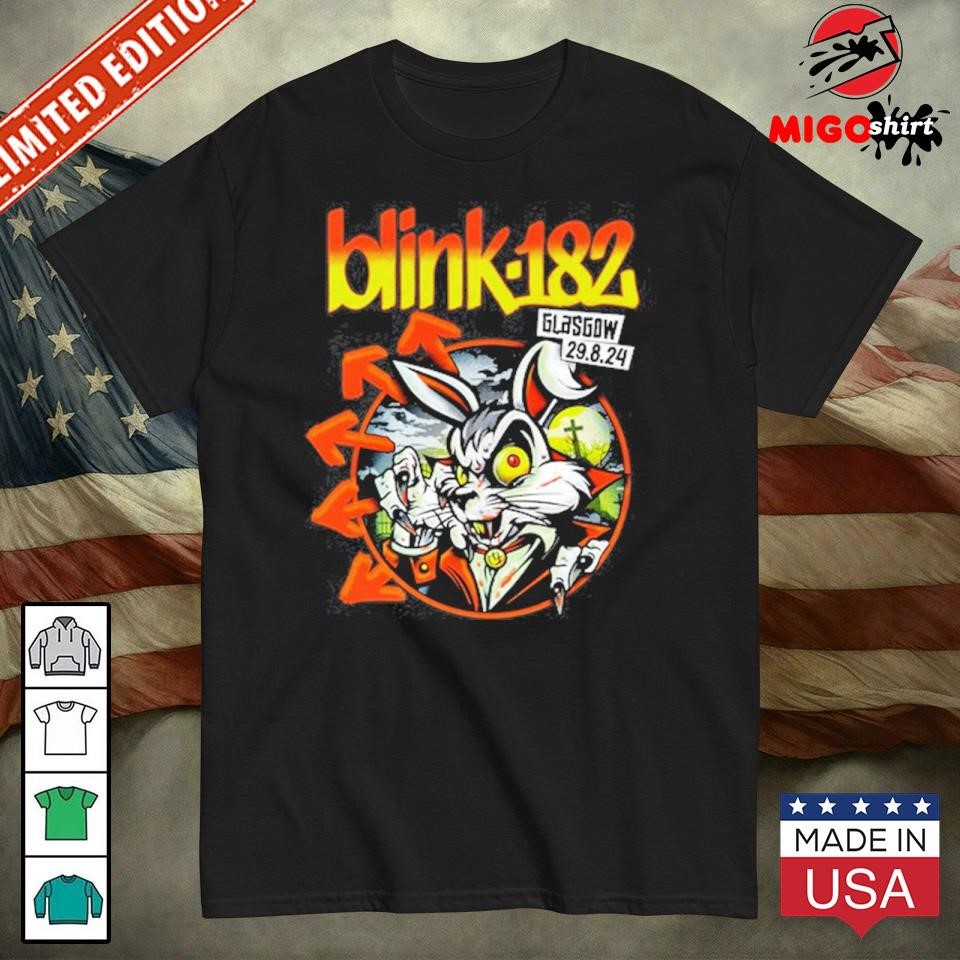 Official Blink 182 Glasgow Scotland August 29 2024 Shirt