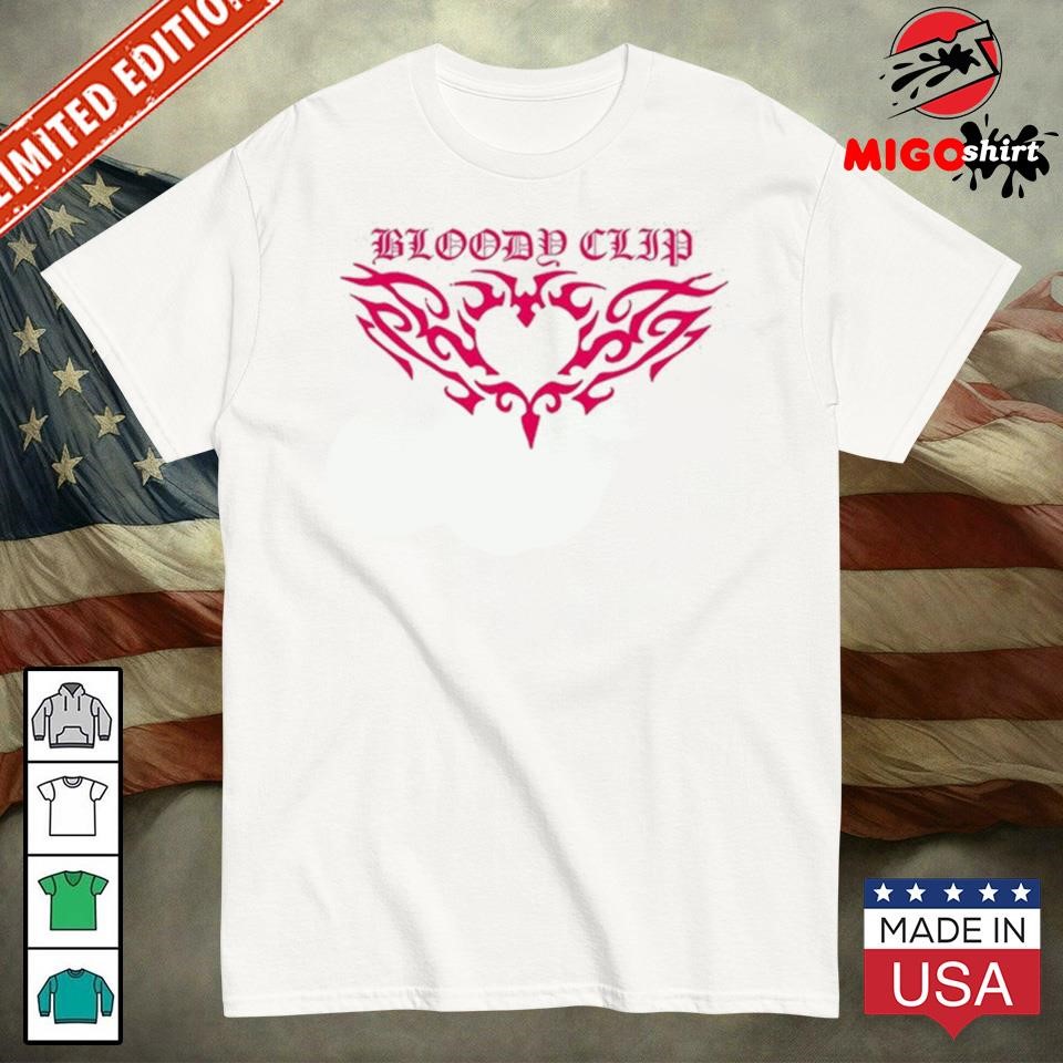 Official Bloody Clip Heart Shirt