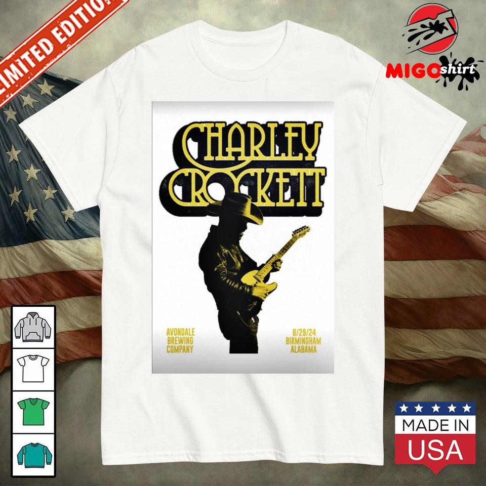 Official Charley Crockett Tour In Birmingham AL On Aug 29 2024 Poster shirt