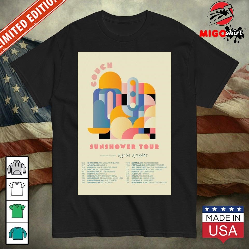 Official Couch Sunshower Tour Poster shirt