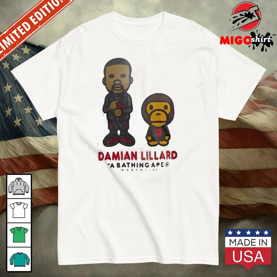 Official Damian Lillard A Bathing Ape T-Shirt