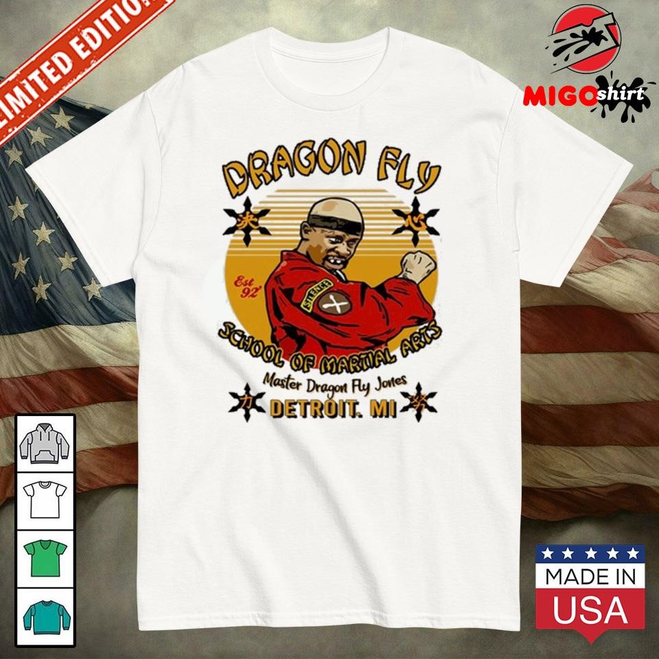 Official Dragon Fly School Of Martial Arts Shirt