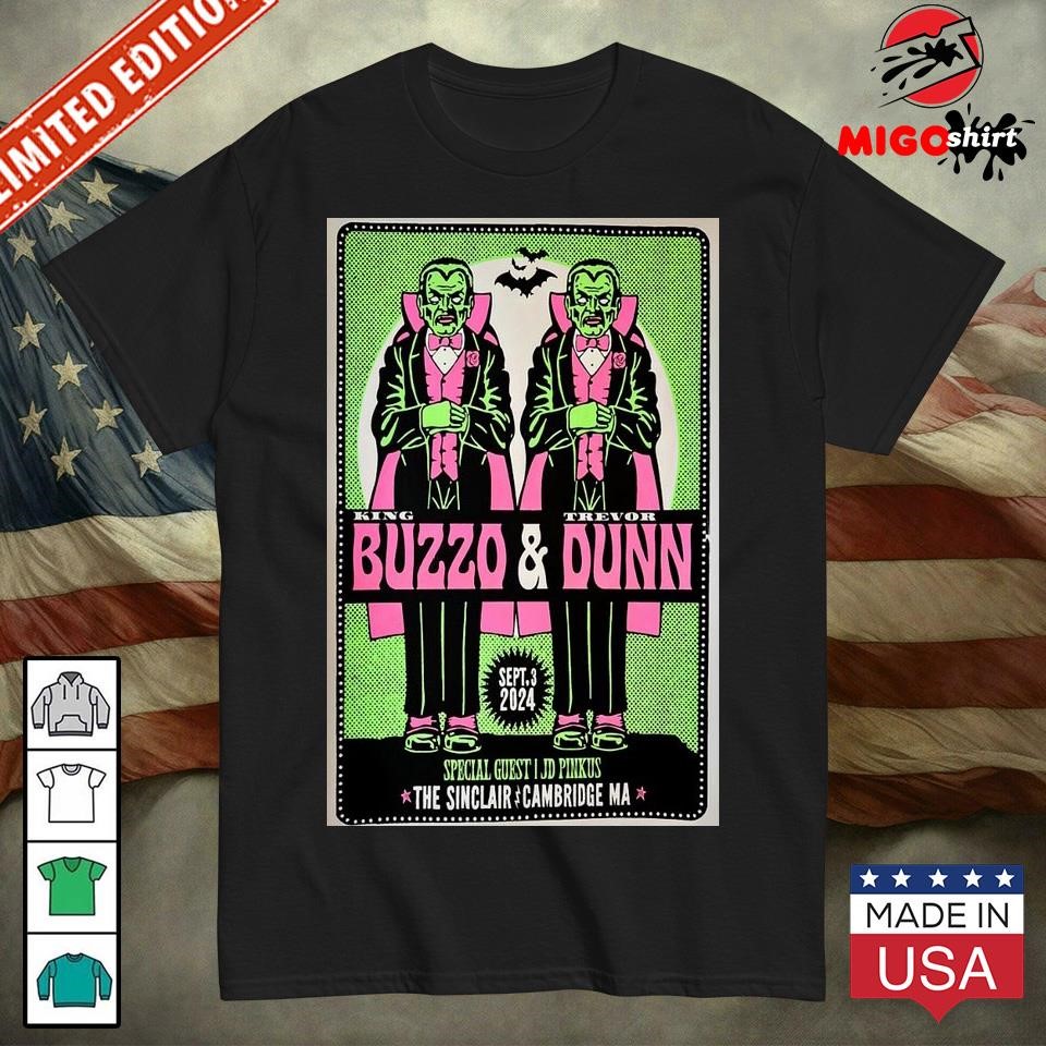 Official King Buzzo and Trevor Dunn The Sinclair Cambridge MA Sept 3 2024 shirt