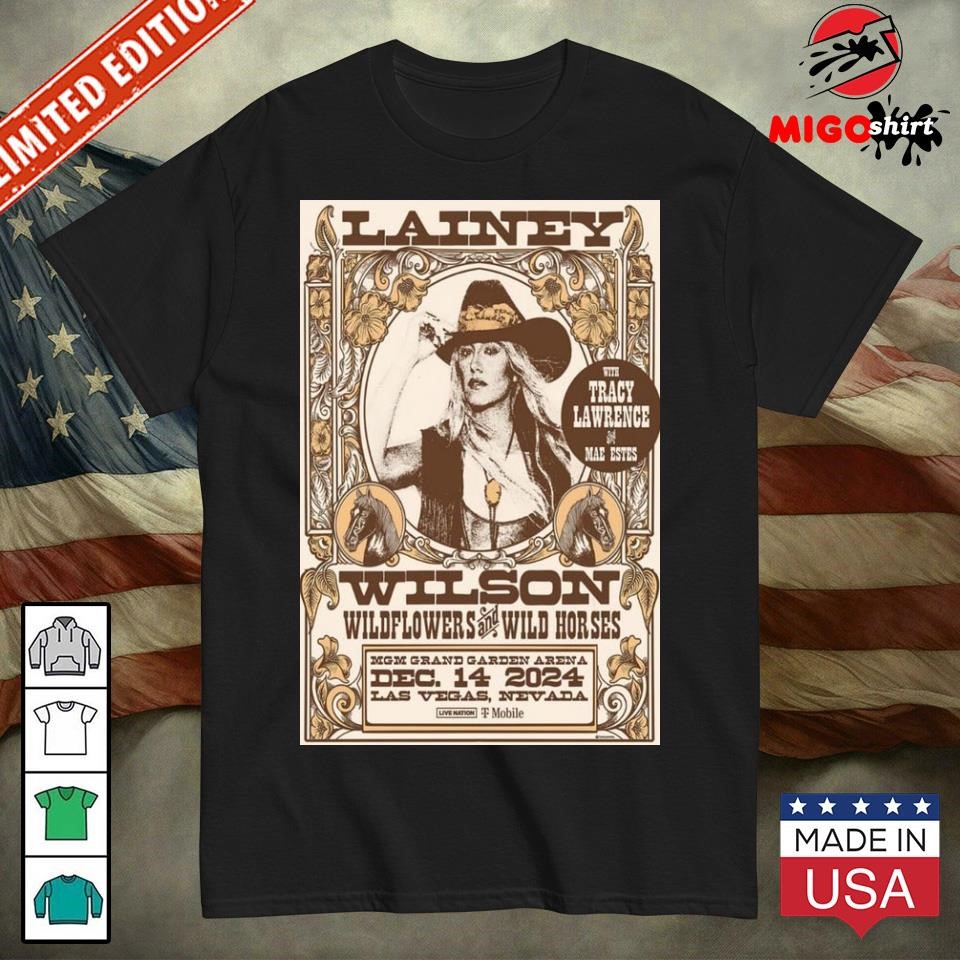 Official Lainey Wilson Dec 14, 2024 T-Mobile Las Vegas, NV Poster shirt