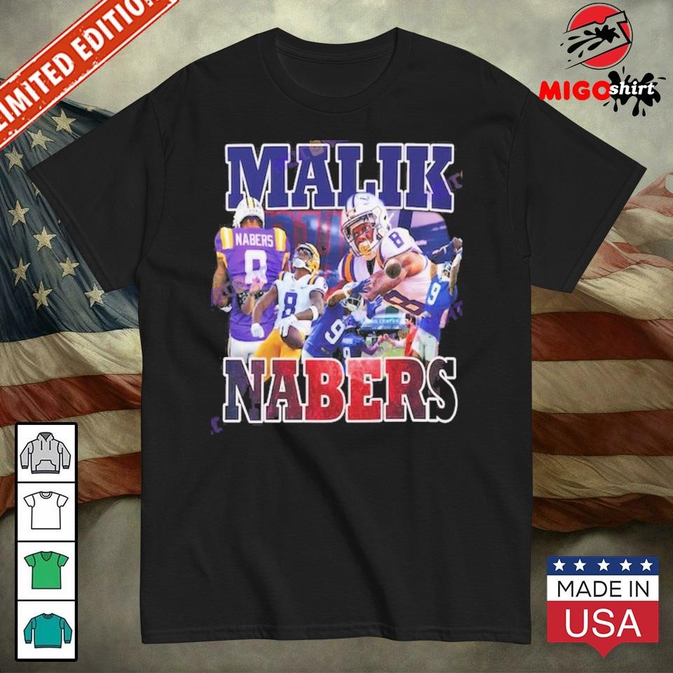 Official Malik Nabers New York Giants Vintage Style T-Shirt