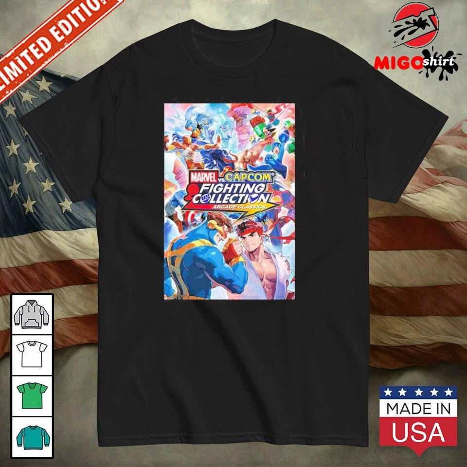 Official Marvel Vs Capcom Fighting Collection Arcade Classics T-shirt