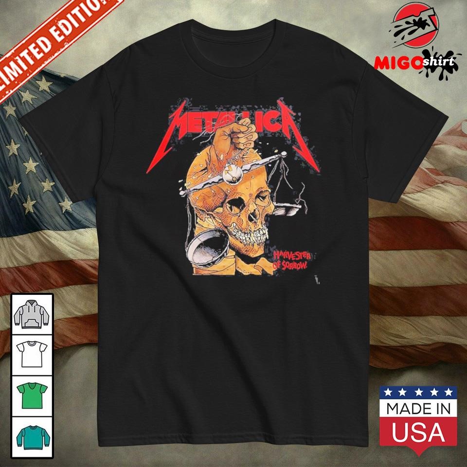 Official Metallica Harvester Of Sorrow Releasing On August 28th 1988 Two Sides Unisex T-Shirt