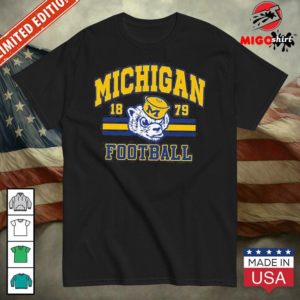 Official Michigan Wolverines Since 1879 To 2024 Football T-Shirt