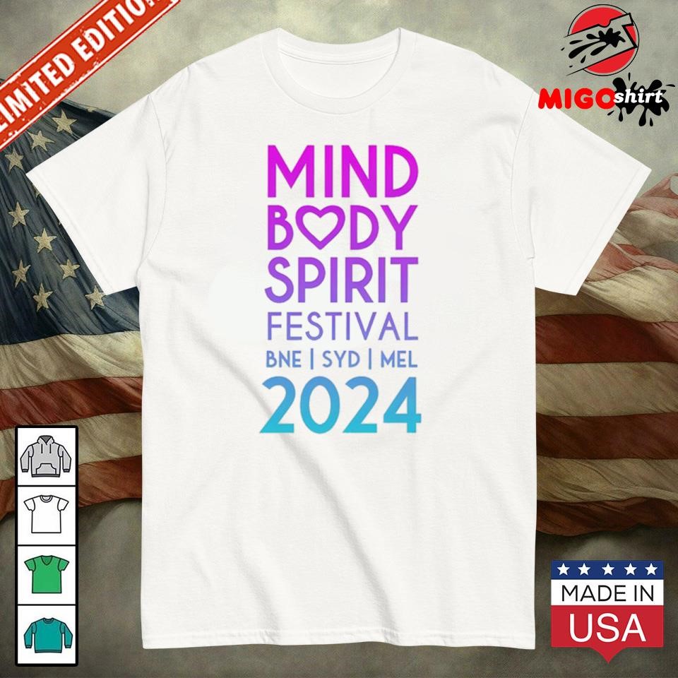 Official Mind Body Spirit Festival Two Sided Standard Event Shirt