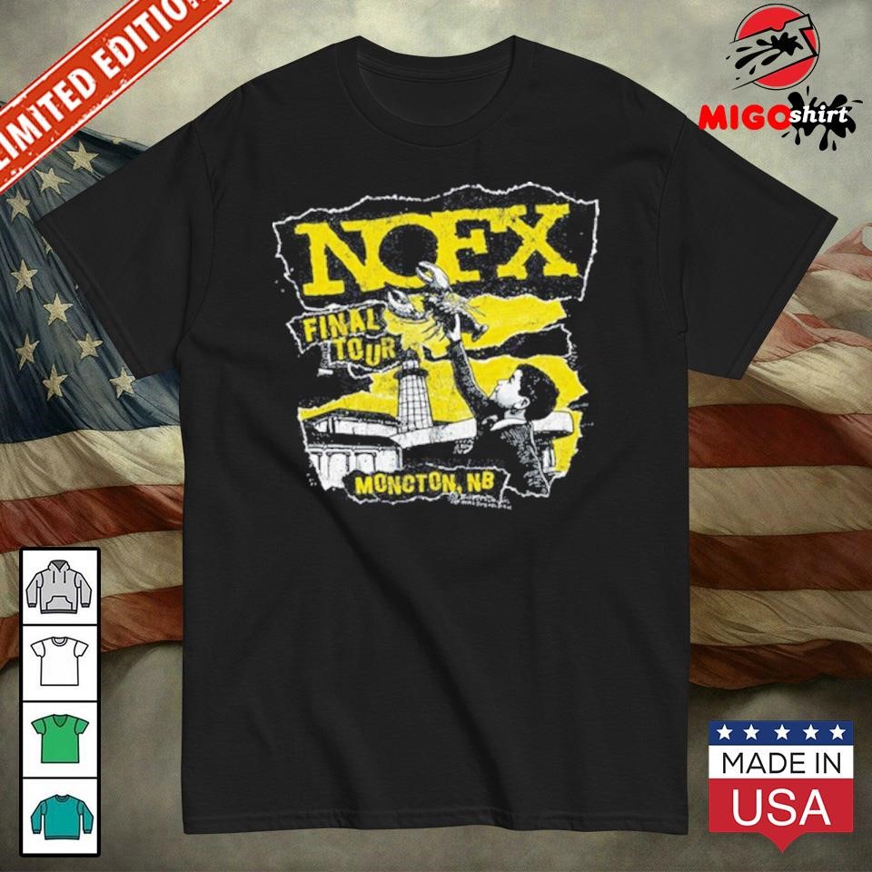 Official NOFX Canadian Tour Moncton NB Aug 28-29 2024 Shirt