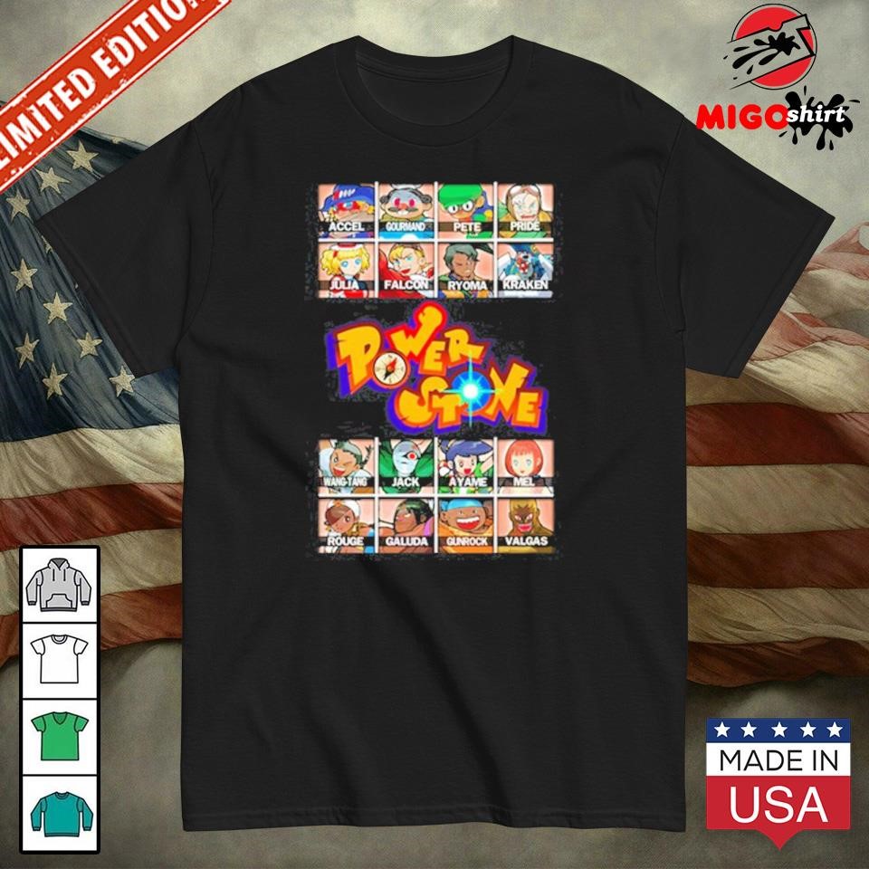 Official Power Stone Characters Shirt