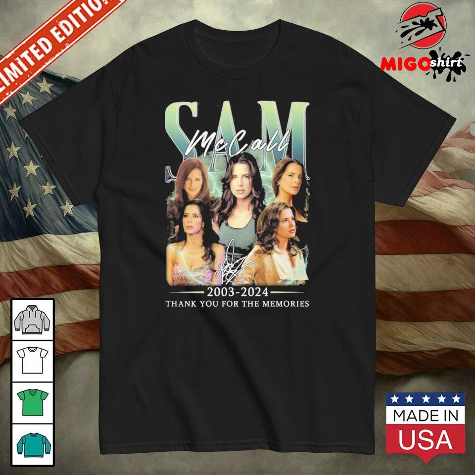 Official Sam McCall 2003-2024 Thank You For The Memories T-Shirt