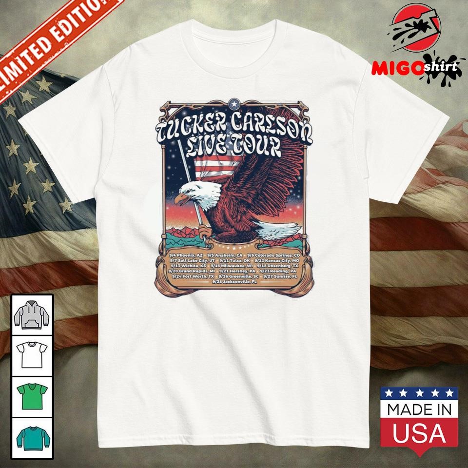 Official Tucker Carlson Live Tour Shirt