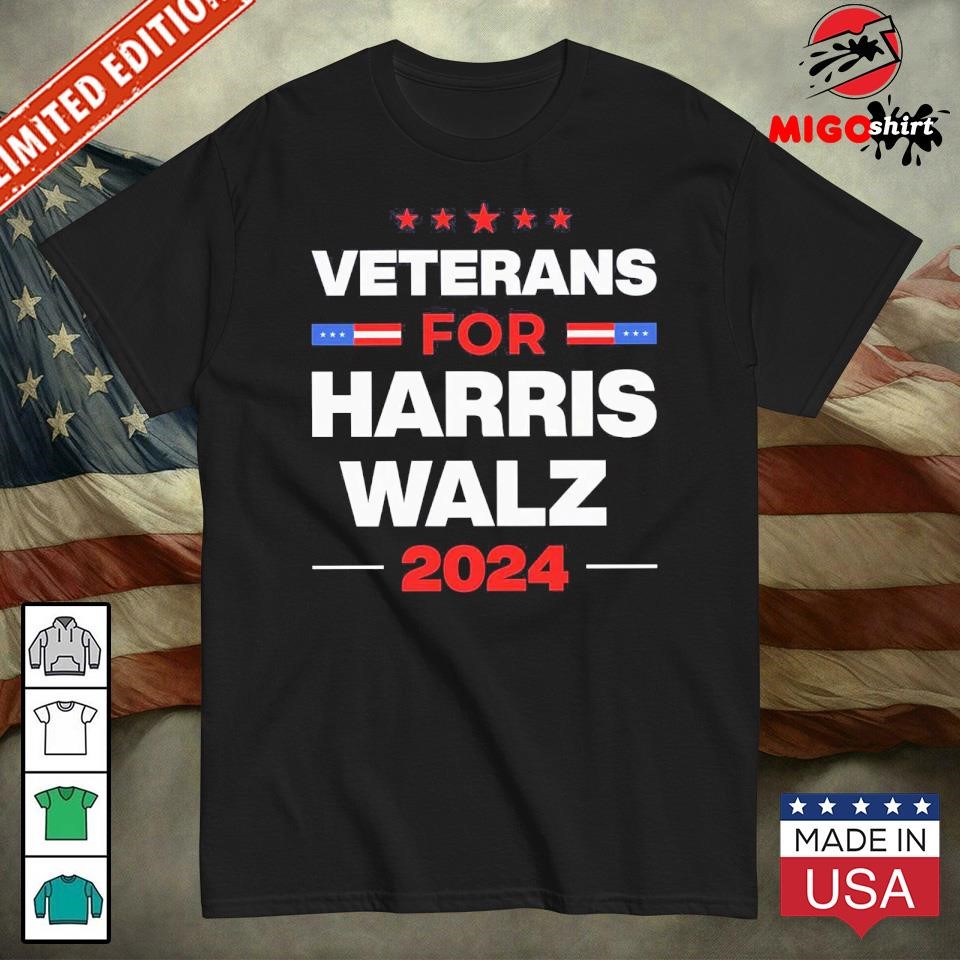 Official Veterans For Harris Walz 2024 Shirt