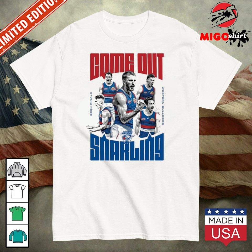 Official Western Bulldogs Come Out Snarling T-Shirt