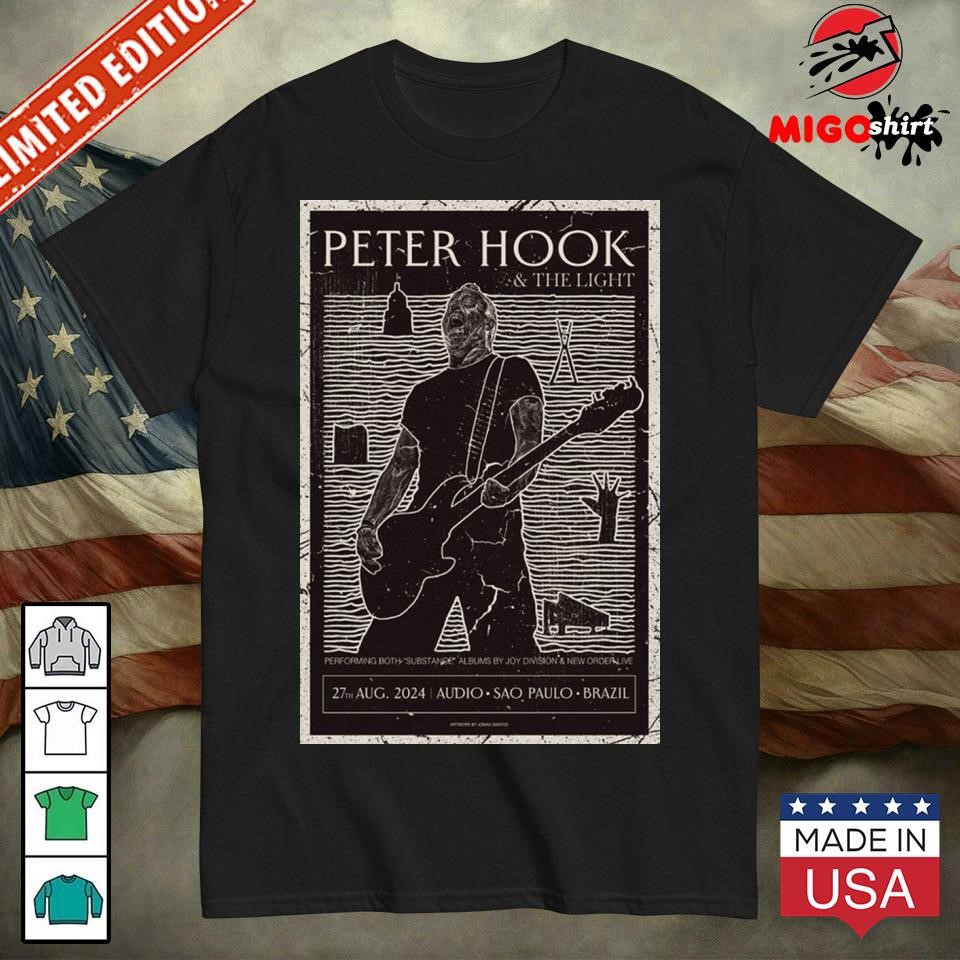 Official Peter Hook Aug 27 2024 Audio São Paulo Brazil Poster shirt