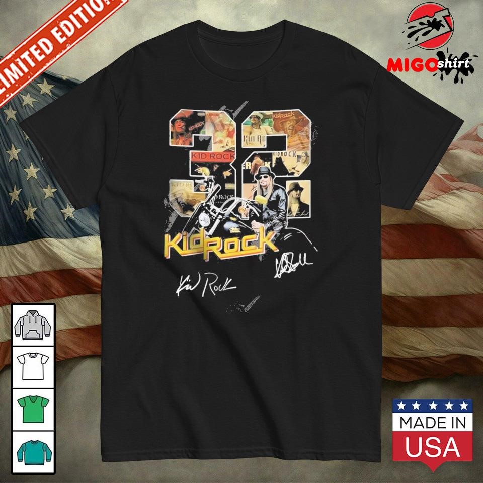 Kid Rock 32th Anniversary T Shirt hoodie sweater long sleeve and tank top