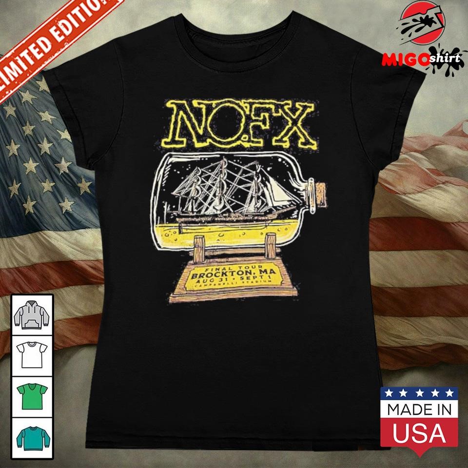 Official NoFX Festival Merch Event Tee At The Campaneli Stadium Brockton MA  On August 31st And September 1st 2024 shirt, hoodie, sweater, long sleeve  and tank top