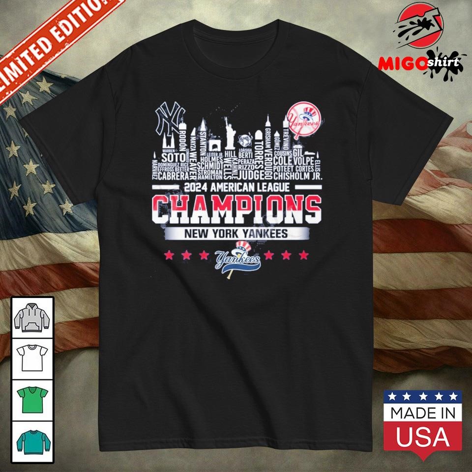 New York Yankees 2024 American League Champions Shirt