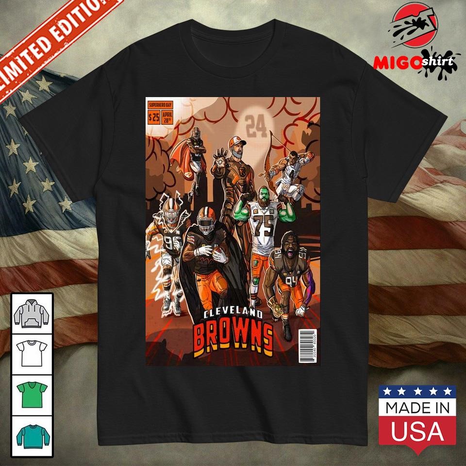 Cleveland Browns Superhero Day April 28th 2024 Poster shirt hoodie sweater long sleeve and tank top