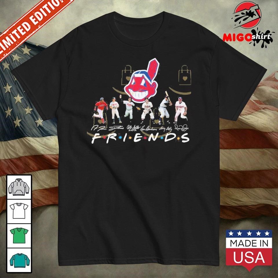 Cleveland Guardians Friends Signature Unisex T-Shirt