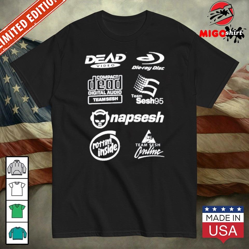 Dead Video Die Ray Disc Team Sesh 95 Shirt