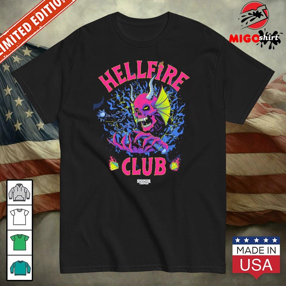 Hellfire club stranger things 2024 logo shirt