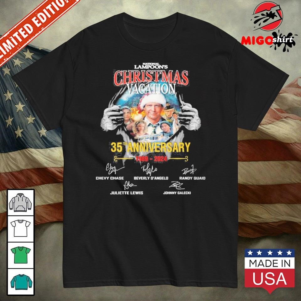 National Lampoon’s Christmas Vacation 35th Anniversary 1989-2024 T-Shirt