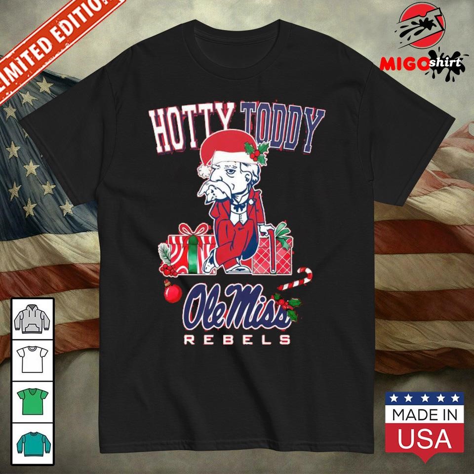 Olemiss Footbal Hotty Toddy Olemiss Rebels merry christmas T-Shirt