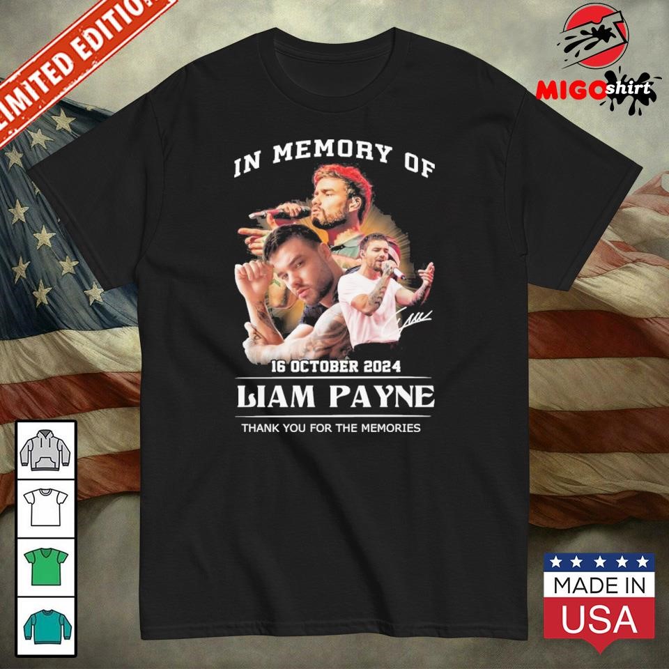 One Direction In Memory Of Liam Payne Thank You T-Shirt