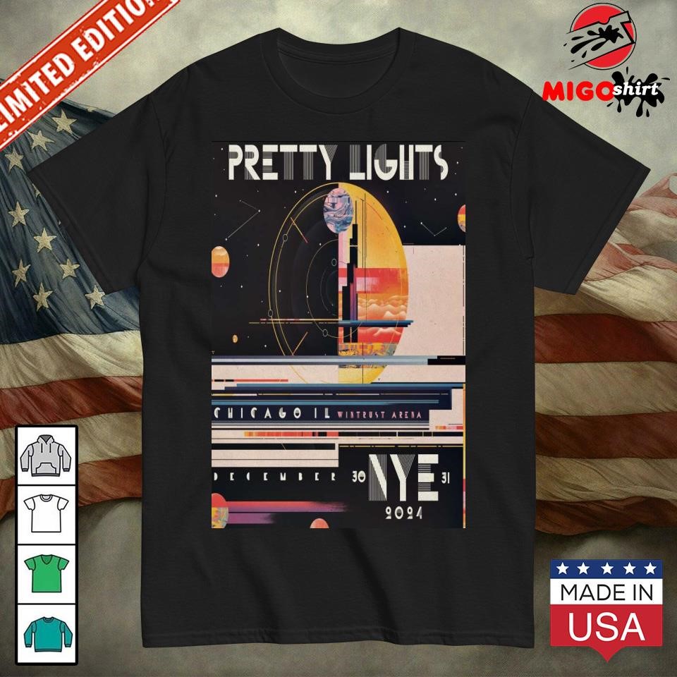 Pretty Lights Dec 30-31 2024 At Wintrust Arena in Chicago IL Poster shirt