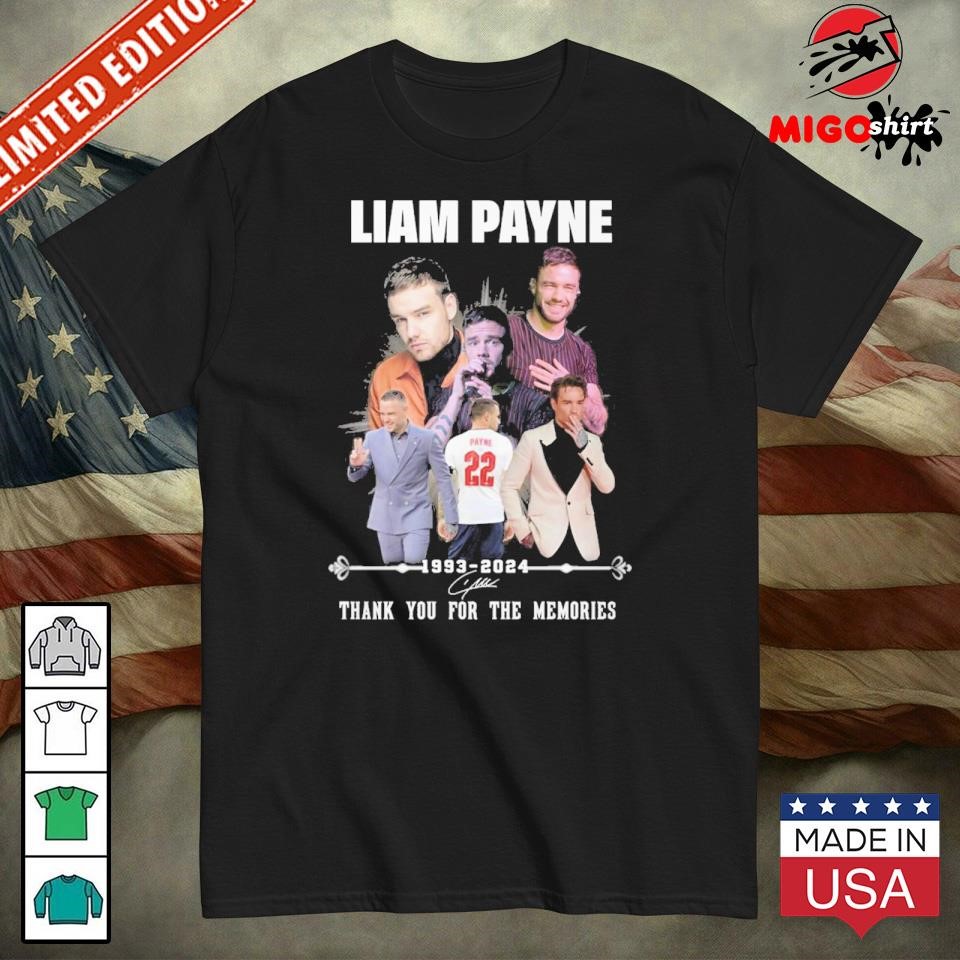 Liam Payne 1993-2024 Thank You For The Memories T-Shirt